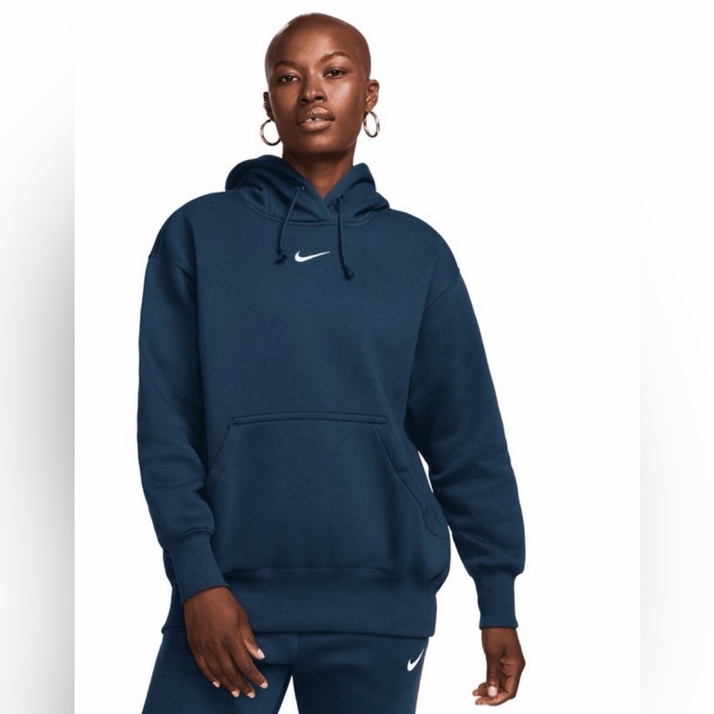 ‼️SOLD‼️ Nike Women's Navy Blue Pullover Hoodie